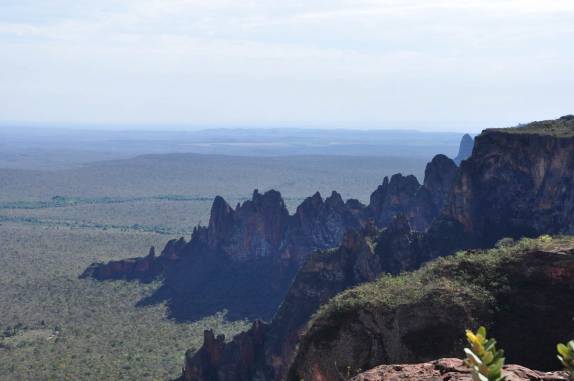 O grandioso cenário da Chapada dos Guimarães na área conhecida como Cidade de Pedra, em Mato Grosso